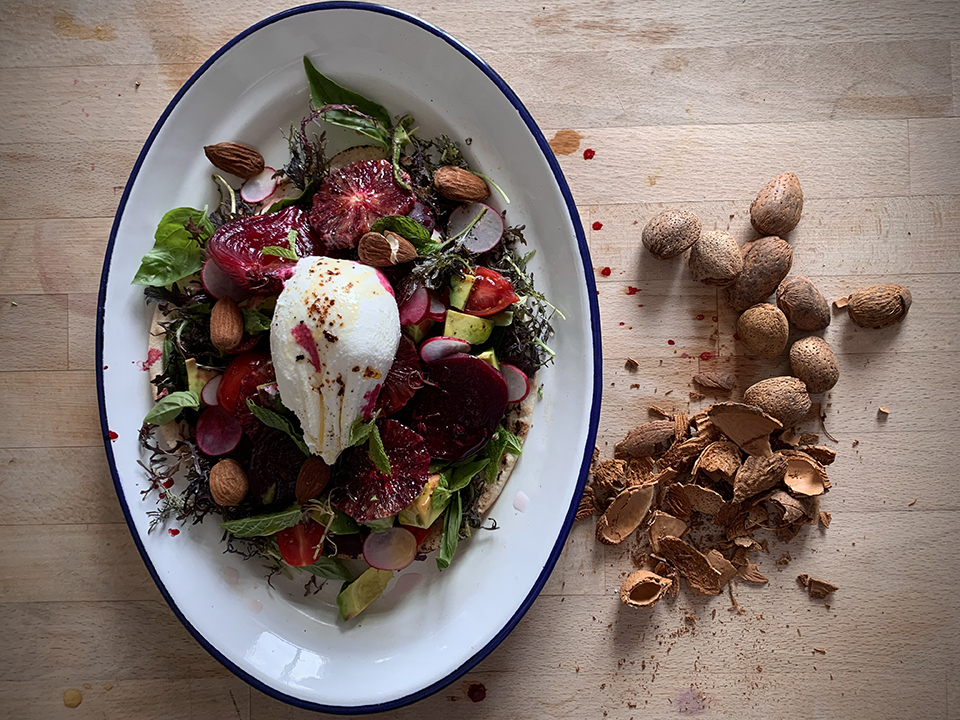 Blood Orange, Roasted Beetroot & Labneh Salad