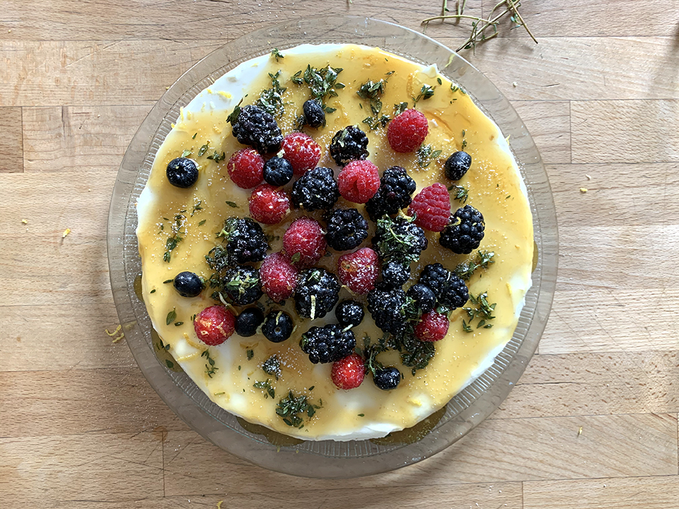 Lemon & Thyme Cheesecake