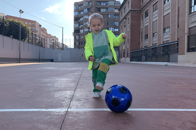 Blue football